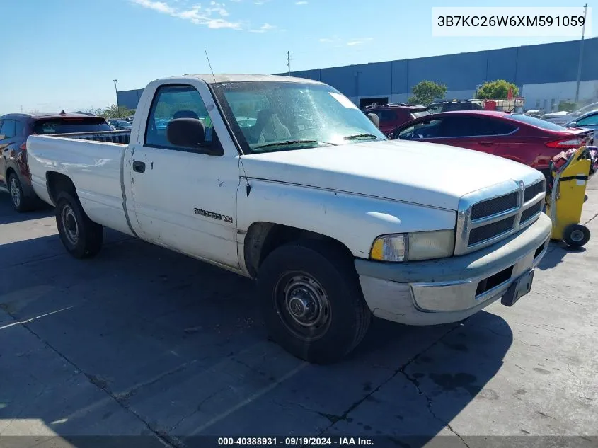 1999 Dodge Ram 2500 St VIN: 3B7KC26W6XM591059 Lot: 40388931