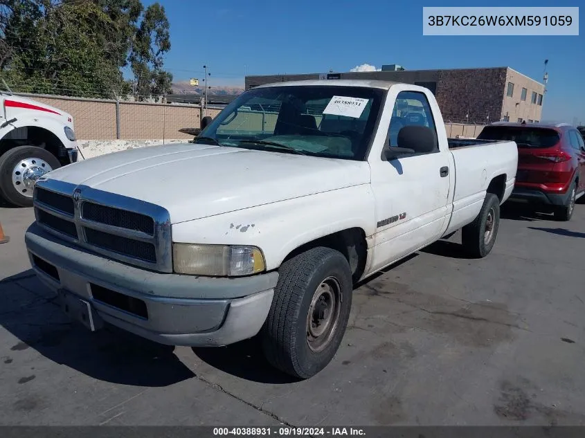 1999 Dodge Ram 2500 St VIN: 3B7KC26W6XM591059 Lot: 40388931