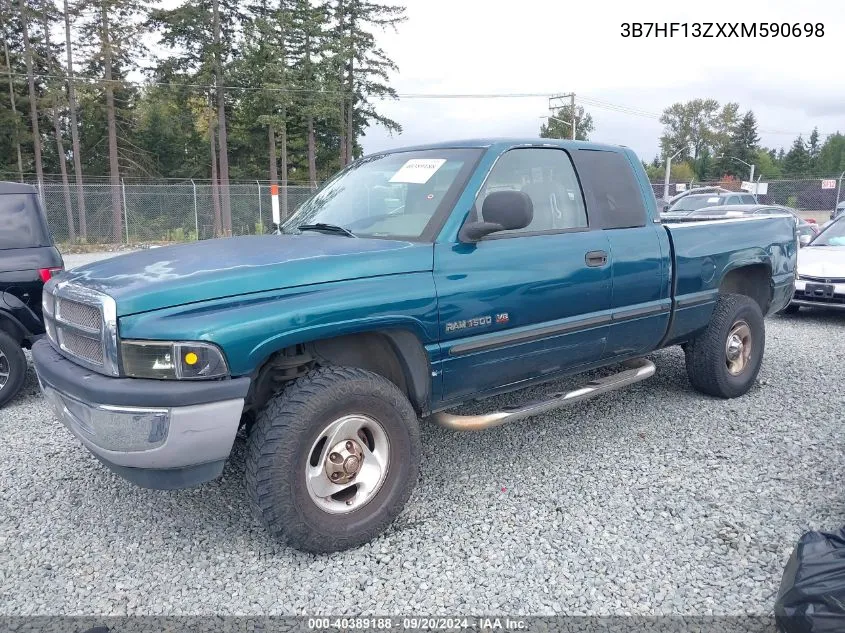 1999 Dodge Ram 1500 St VIN: 3B7HF13ZXXM590698 Lot: 40389188