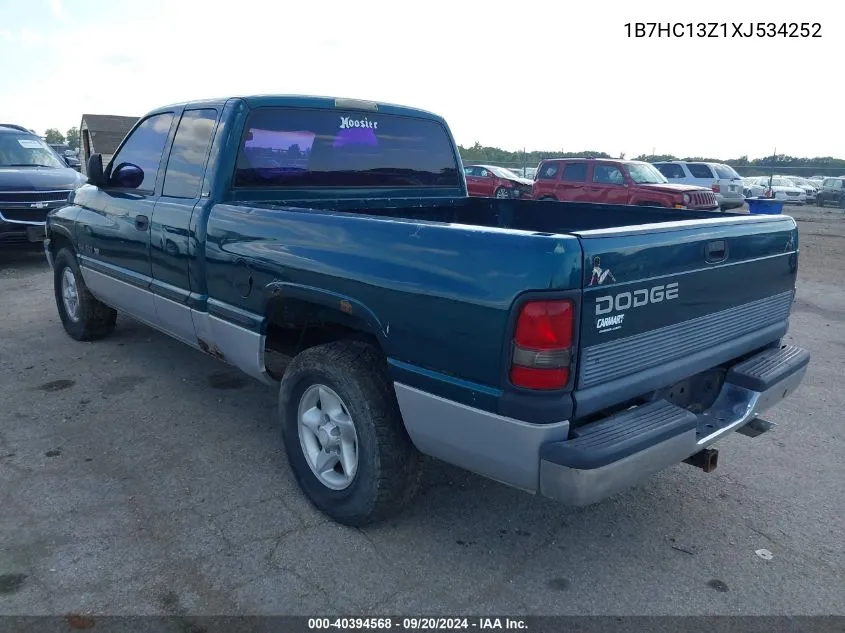 1999 Dodge Ram 1500 St VIN: 1B7HC13Z1XJ534252 Lot: 40394568