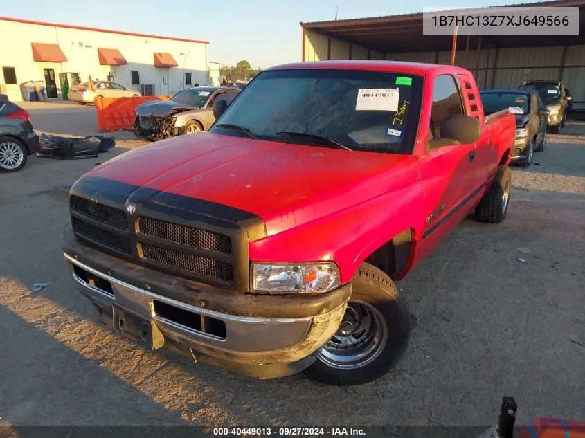 1999 Dodge Ram 1500 VIN: 1B7HC13Z7XJ649566 Lot: 40449013