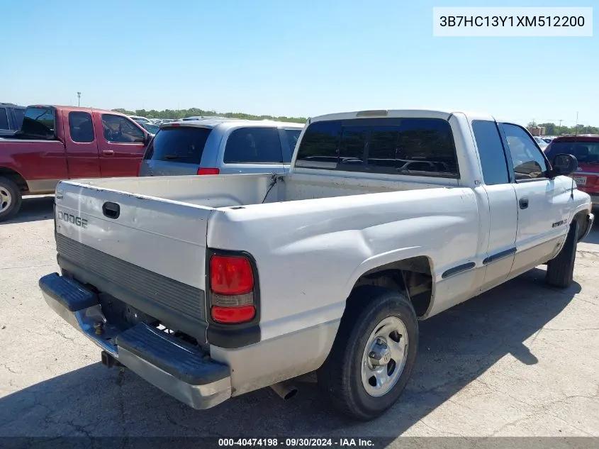 1999 Dodge Ram 1500 St VIN: 3B7HC13Y1XM512200 Lot: 40474198