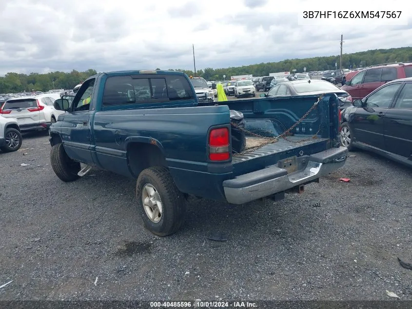 1999 Dodge Ram 1500 St VIN: 3B7HF16Z6XM547567 Lot: 40485596