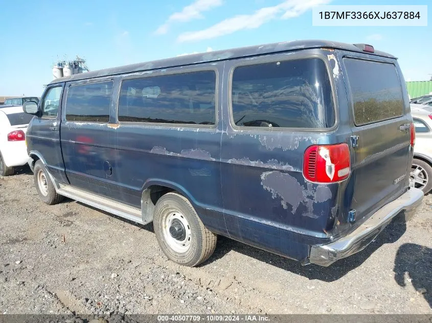 1999 Dodge Ram Wagon 3500 VIN: 1B7MF3366XJ637884 Lot: 40507709