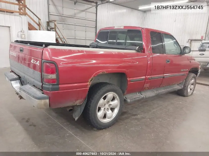 1999 Dodge Ram 1500 VIN: 1B7HF13ZXXJ564745 Lot: 40627683