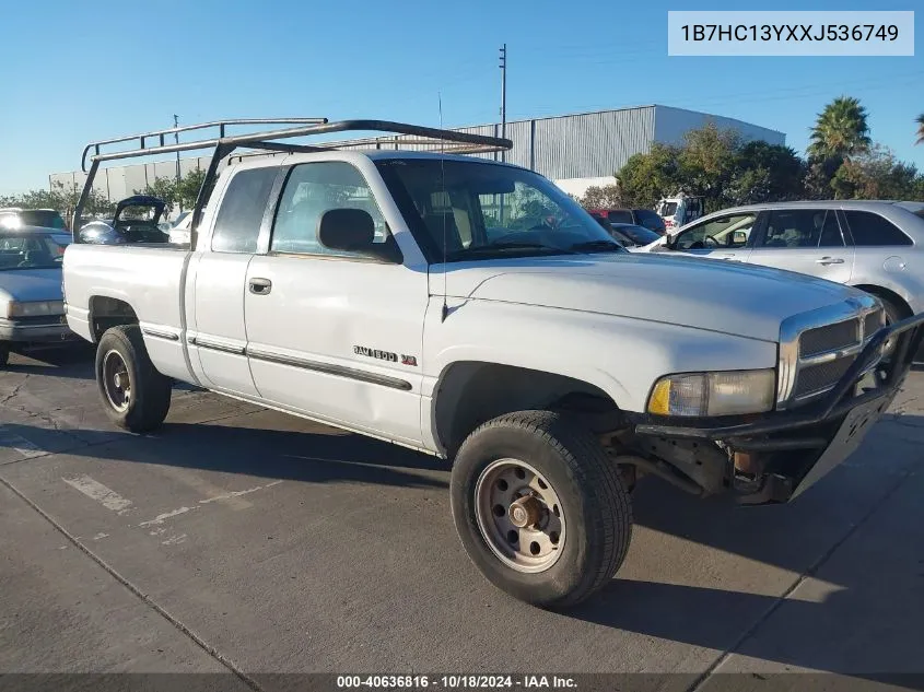 1999 Dodge Ram 1500 St VIN: 1B7HC13YXXJ536749 Lot: 40636816