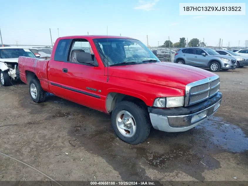 1998 Dodge Ram 1500 VIN: 1B7HC13Z9XJ513522 Lot: 40658188