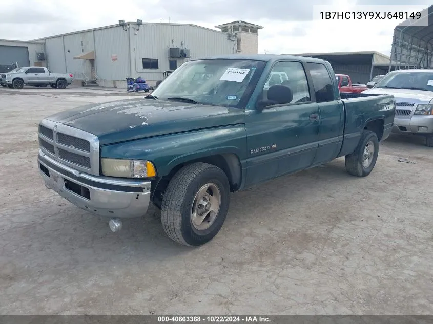 1999 Dodge Ram 1500 St VIN: 1B7HC13Y9XJ648149 Lot: 40663368