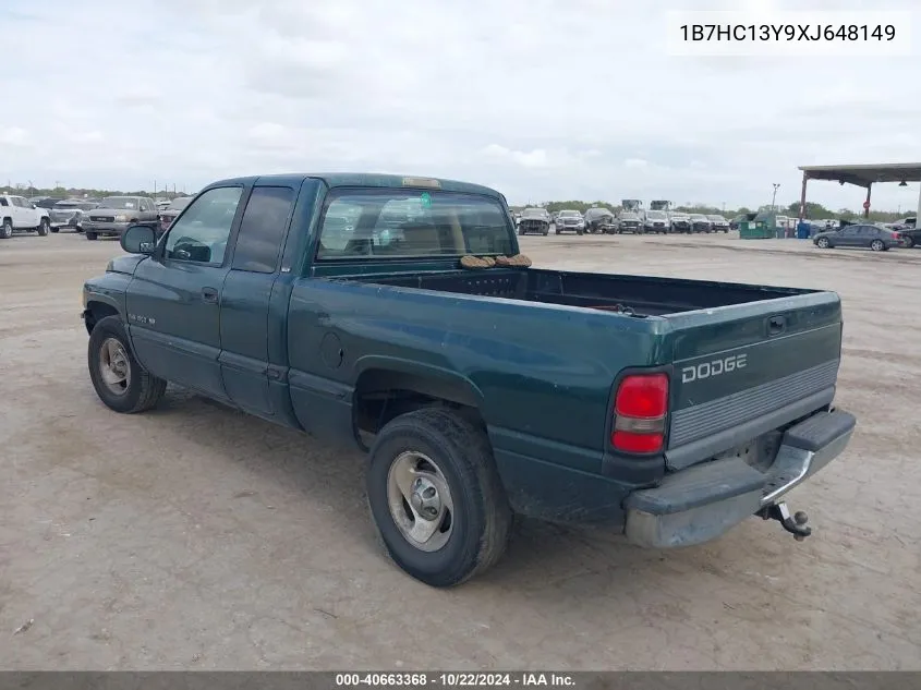 1999 Dodge Ram 1500 St VIN: 1B7HC13Y9XJ648149 Lot: 40663368