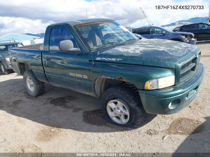 1999 Dodge Ram 1500 St VIN: 1B7HF16Z4XS270733 Lot: 40670614