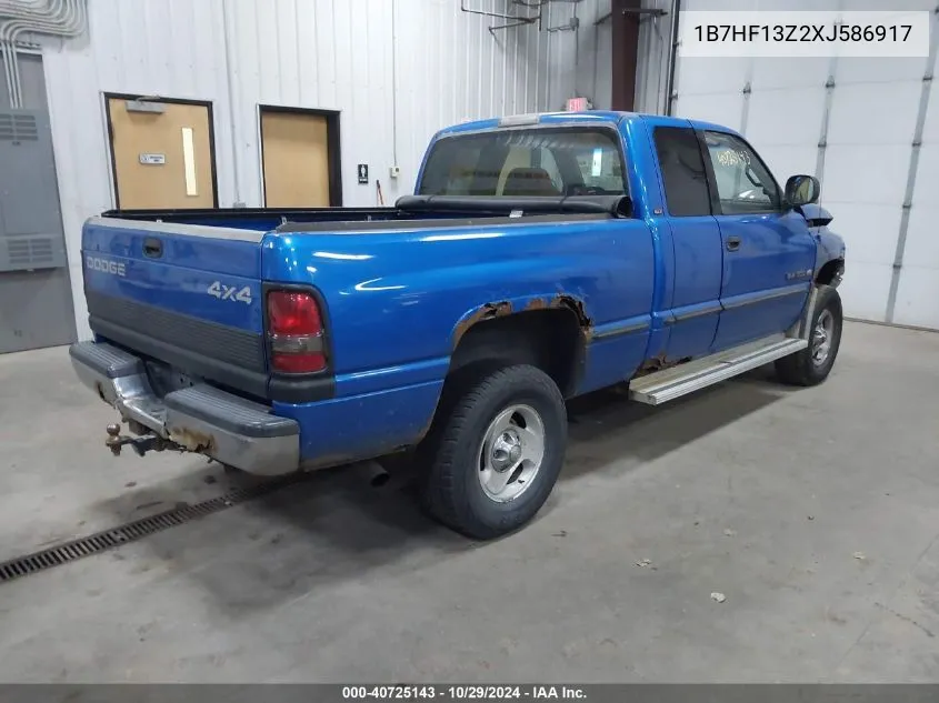 1999 Dodge Ram 1500 St VIN: 1B7HF13Z2XJ586917 Lot: 40725143