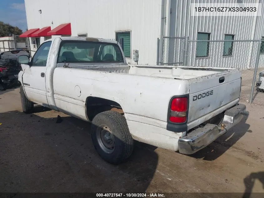 1999 Dodge Ram 1500 St VIN: 1B7HC16Z7XS304933 Lot: 40727547