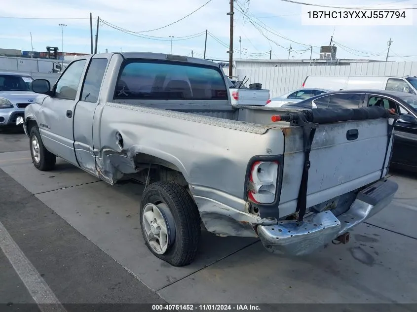 1999 Dodge Ram 1500 St VIN: 1B7HC13YXXJ557794 Lot: 40751452