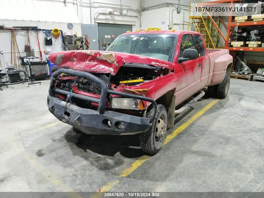 2000 Dodge Ram 3500 VIN: 1B7MF3361YJ141571 Lot: 30047620