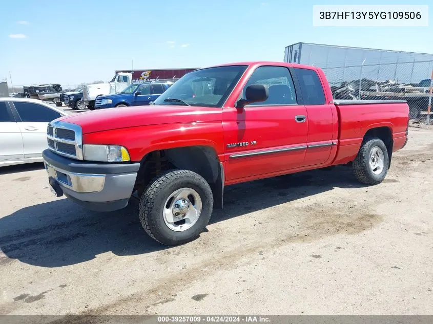 2000 Dodge Ram 1500 St VIN: 3B7HF13Y5YG109506 Lot: 39257009