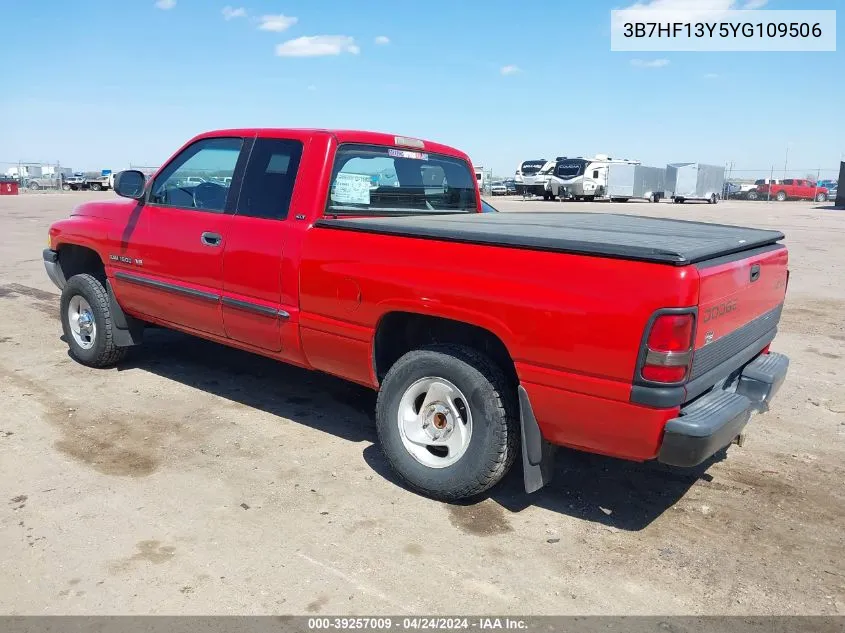 2000 Dodge Ram 1500 St VIN: 3B7HF13Y5YG109506 Lot: 39257009