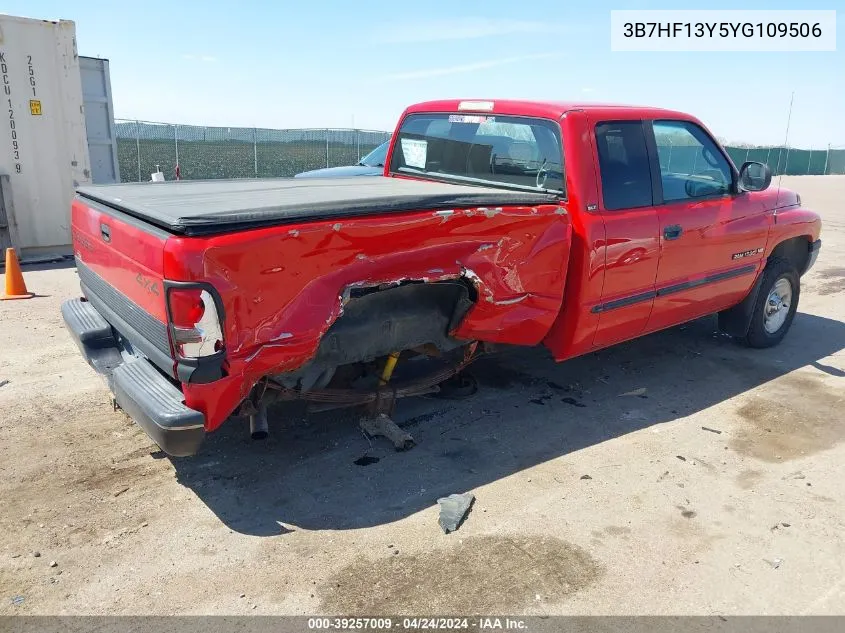 2000 Dodge Ram 1500 St VIN: 3B7HF13Y5YG109506 Lot: 39257009