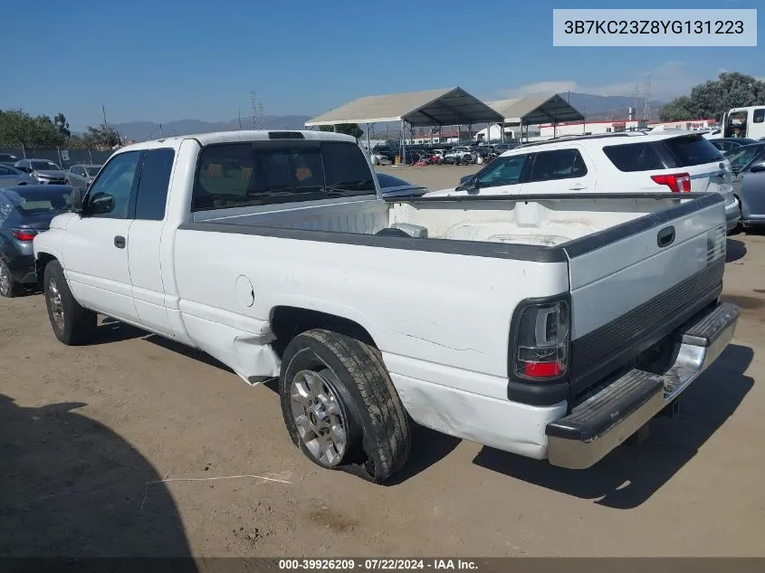 2000 Dodge Ram 2500 St VIN: 3B7KC23Z8YG131223 Lot: 39926209