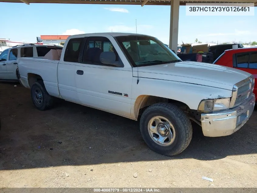 2000 Dodge Ram 1500 St VIN: 3B7HC12Y3YG126461 Lot: 40087079