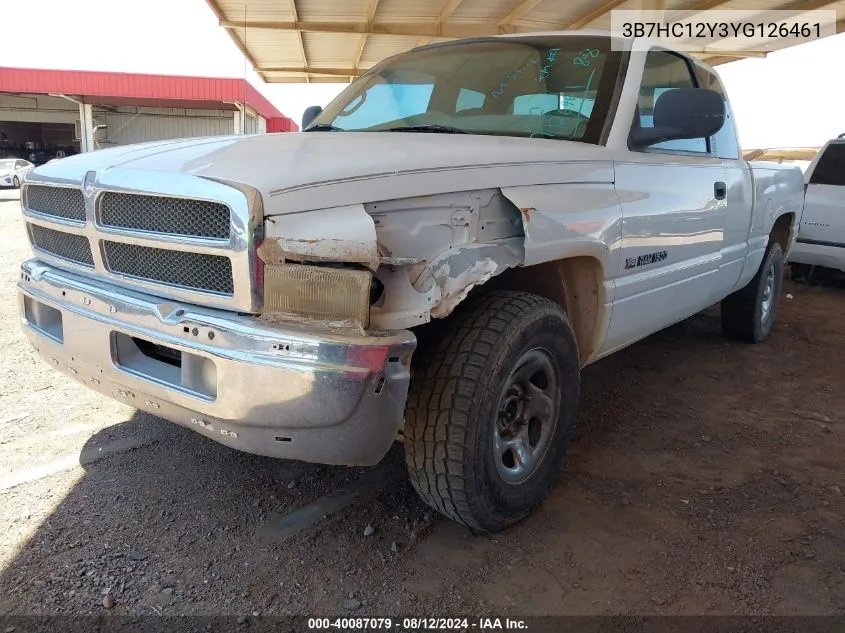 2000 Dodge Ram 1500 St VIN: 3B7HC12Y3YG126461 Lot: 40087079