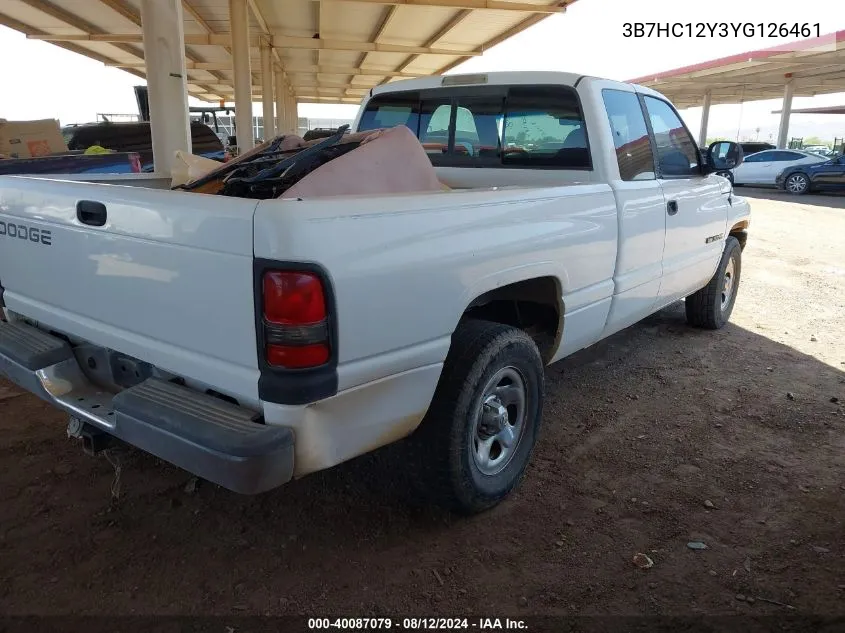 2000 Dodge Ram 1500 St VIN: 3B7HC12Y3YG126461 Lot: 40087079