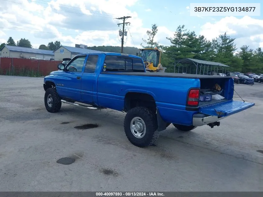 2000 Dodge Ram 2500 St VIN: 3B7KF23Z5YG134877 Lot: 40097593