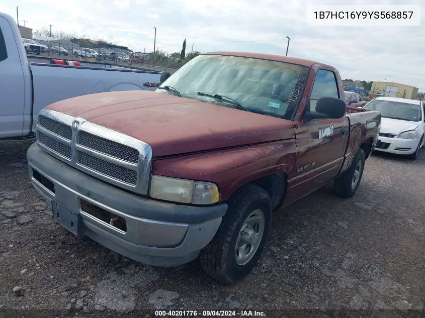 2000 Dodge Ram 1500 St VIN: 1B7HC16Y9YS568857 Lot: 40201776