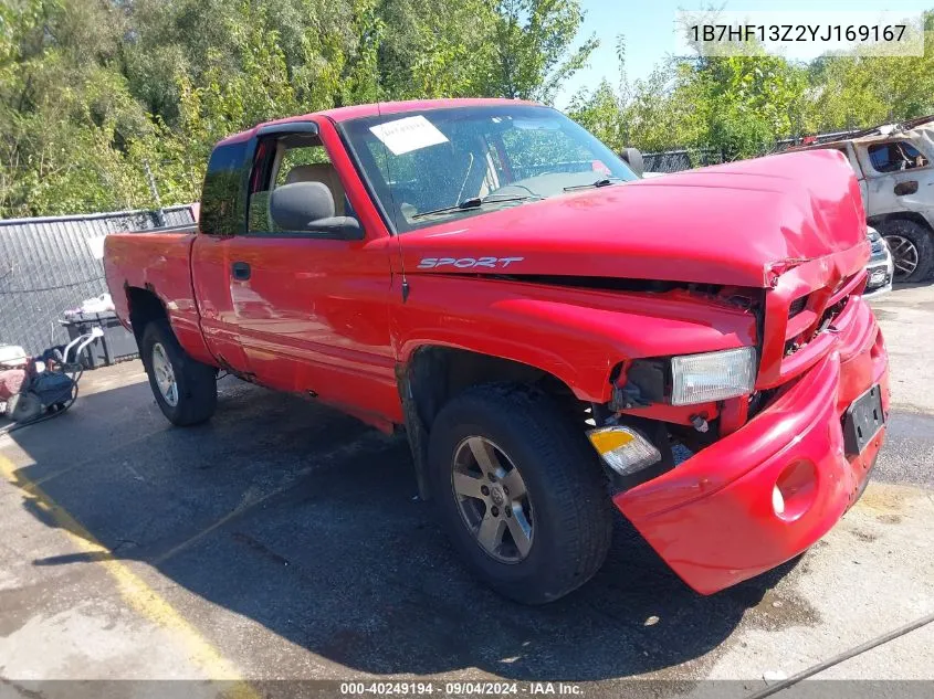 2000 Dodge Ram 1500 St VIN: 1B7HF13Z2YJ169167 Lot: 40249194