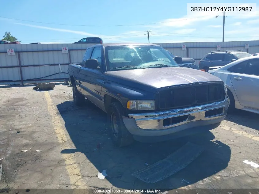 3B7HC12Y4YG112987 2000 Dodge Ram 1500 St