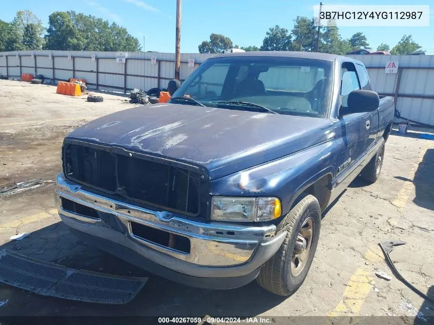 3B7HC12Y4YG112987 2000 Dodge Ram 1500 St