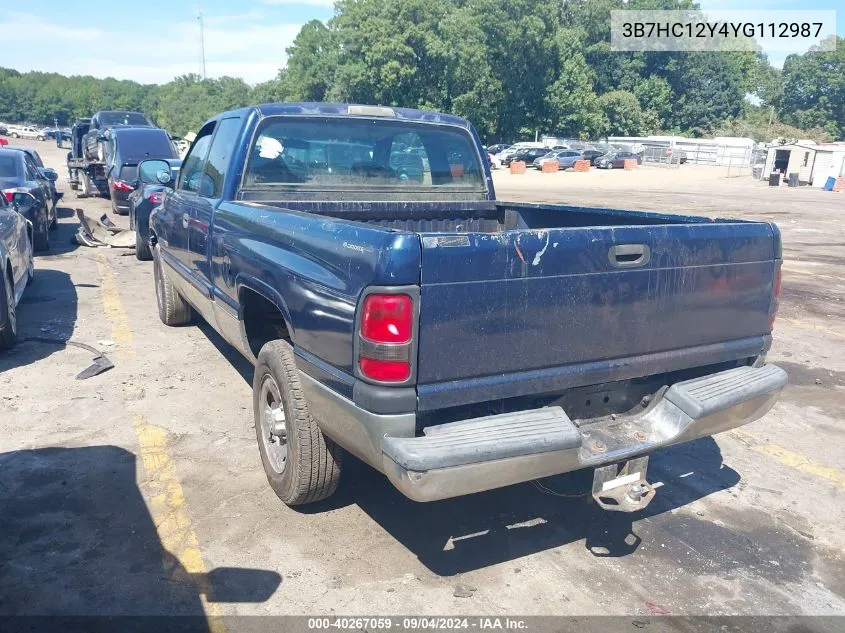 2000 Dodge Ram 1500 St VIN: 3B7HC12Y4YG112987 Lot: 40267059