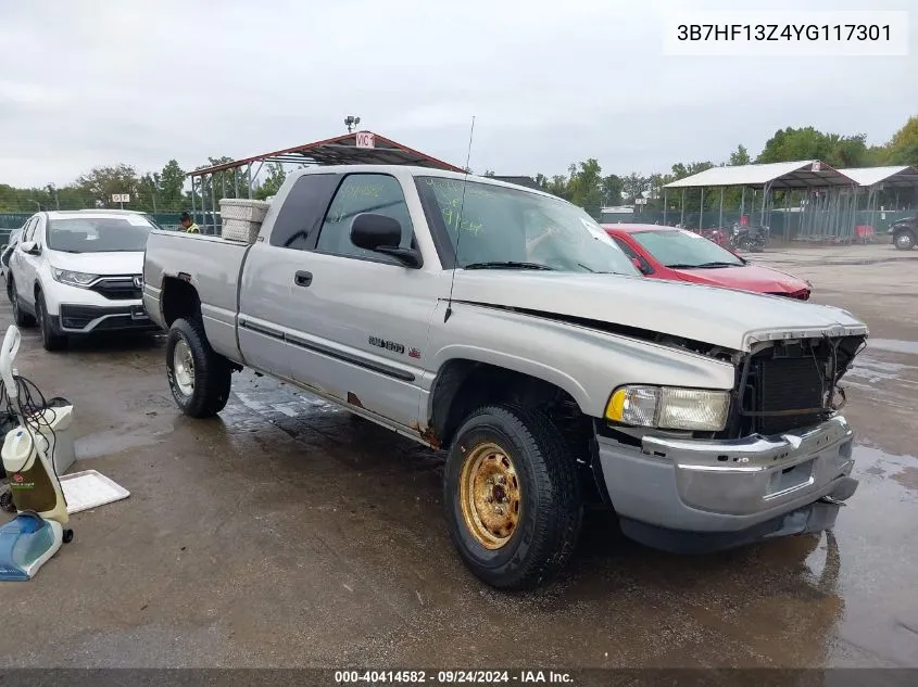 2000 Dodge Ram 1500 St VIN: 3B7HF13Z4YG117301 Lot: 40414582