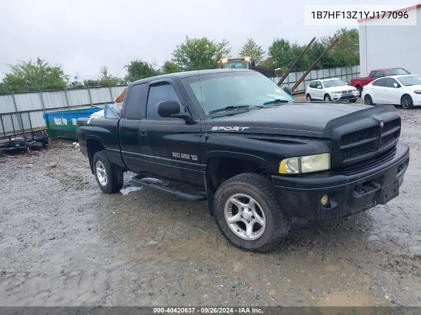 2000 Dodge Ram 1500 St VIN: 1B7HF13Z1YJ177096 Lot: 40420637