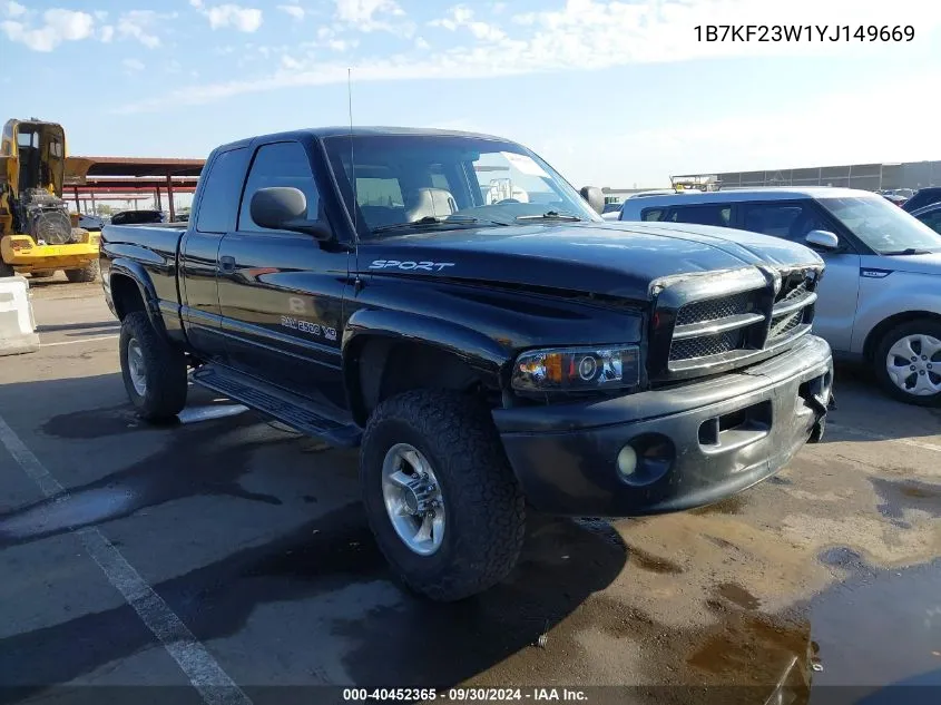 1B7KF23W1YJ149669 2000 Dodge Ram 2500