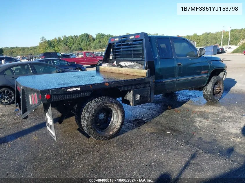 2000 Dodge Ram 3500 VIN: 1B7MF3361YJ153798 Lot: 40480013