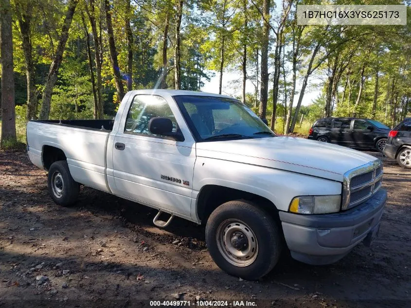 2000 Dodge Ram 1500 St/Work Special/Ws VIN: 1B7HC16X3YS625173 Lot: 40499771