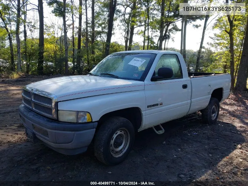 2000 Dodge Ram 1500 St/Work Special/Ws VIN: 1B7HC16X3YS625173 Lot: 40499771