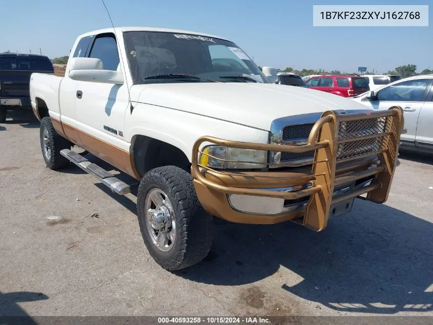 2000 Dodge Ram 2500 St VIN: 1B7KF23ZXYJ162768 Lot: 40593258