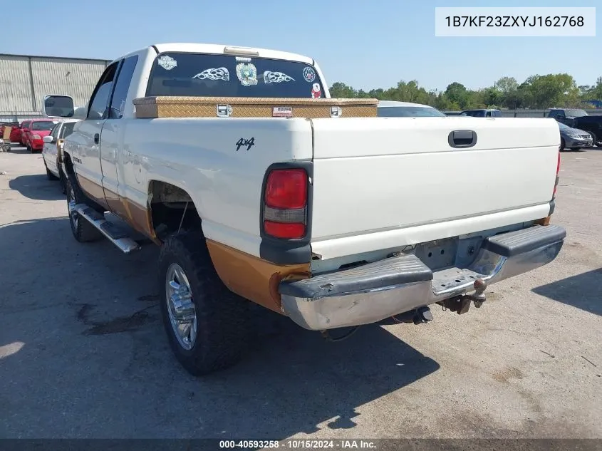 2000 Dodge Ram 2500 St VIN: 1B7KF23ZXYJ162768 Lot: 40593258