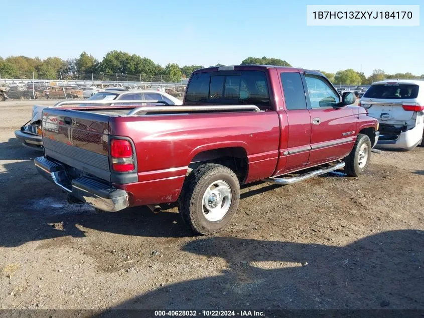 2000 Dodge Ram 1500 St VIN: 1B7HC13ZXYJ184170 Lot: 40628032