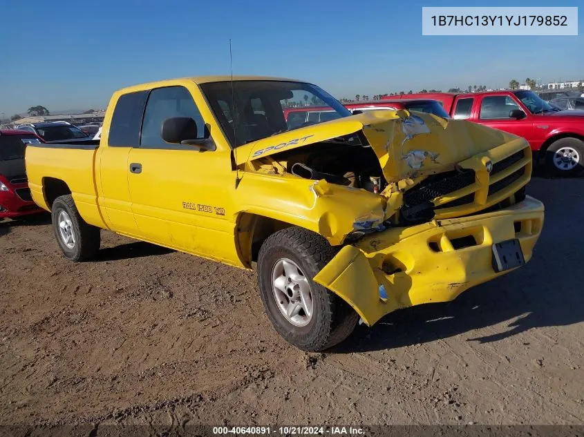 1B7HC13Y1YJ179852 2000 Dodge Ram 1500 St