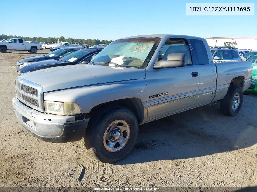 2000 Dodge Ram 1500 VIN: 1B7HC13ZXYJ113695 Lot: 40642134