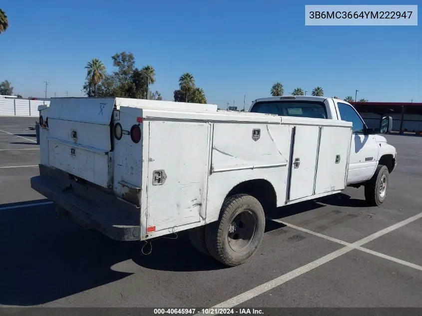 3B6MC3664YM222947 2000 Dodge Ram 3500 St