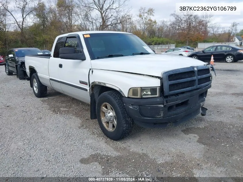 2000 Dodge Ram 2500 St VIN: 3B7KC2362YG106789 Lot: 40737939