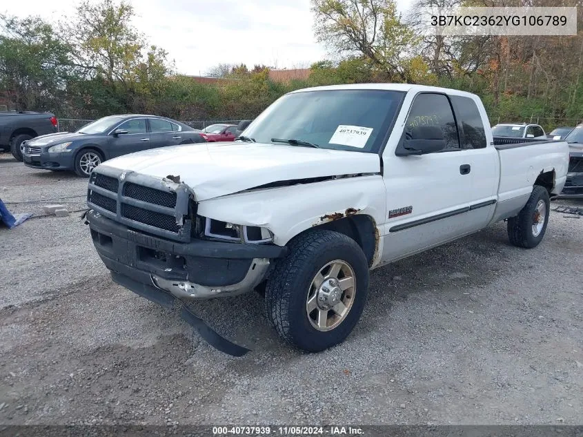 2000 Dodge Ram 2500 St VIN: 3B7KC2362YG106789 Lot: 40737939