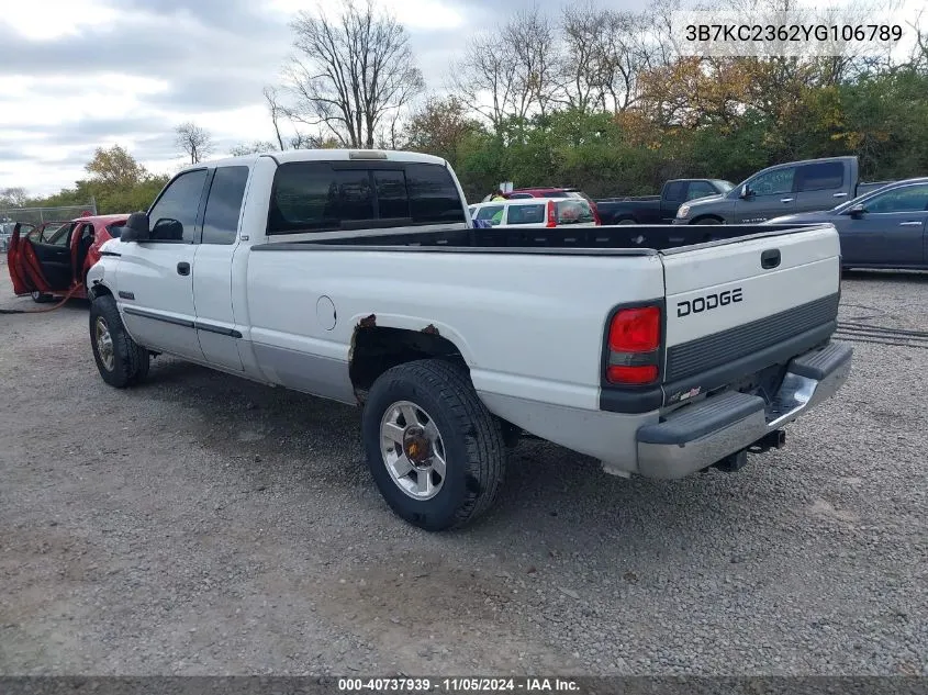 2000 Dodge Ram 2500 St VIN: 3B7KC2362YG106789 Lot: 40737939