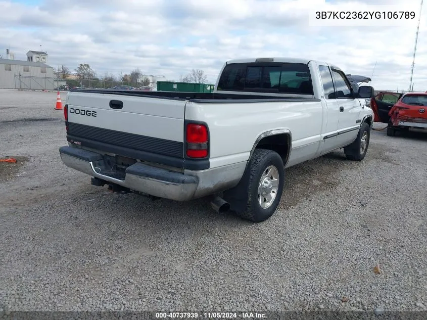 2000 Dodge Ram 2500 St VIN: 3B7KC2362YG106789 Lot: 40737939