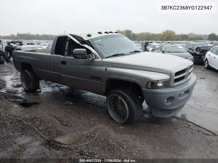 2000 Dodge Ram 2500 St VIN: 3B7KC2368YG122947 Lot: 40812335