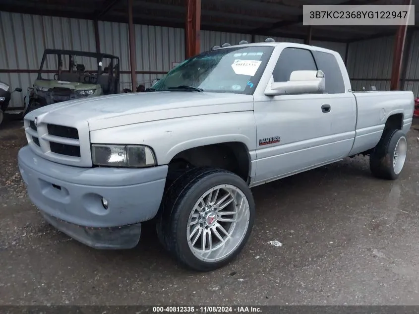 2000 Dodge Ram 2500 St VIN: 3B7KC2368YG122947 Lot: 40812335