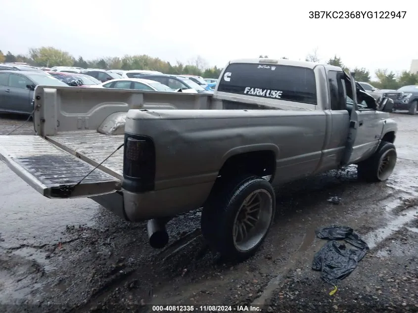 2000 Dodge Ram 2500 St VIN: 3B7KC2368YG122947 Lot: 40812335